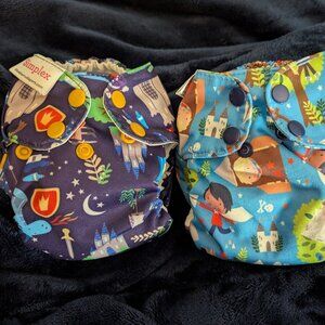 Newborn Blueberry Simplex cloth diapers